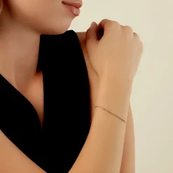 Histoire d'Or Bracelet Ajith Or Jaune Oxyde De Zirconium