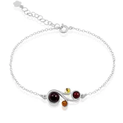 Histoire d'Or Bracelet Alexa Argent Blanc Ambre Clearance