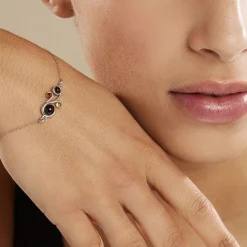 Histoire d'Or Bracelet Alexa Argent Blanc Ambre Clearance