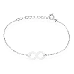 Histoire d'Or Bracelet Alicia Argent Blanc Céramique argent blanc céramique blanche