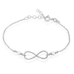 Histoire d'Or Bracelet Aliya Argent Blanc Pierre De Synthese Clearance