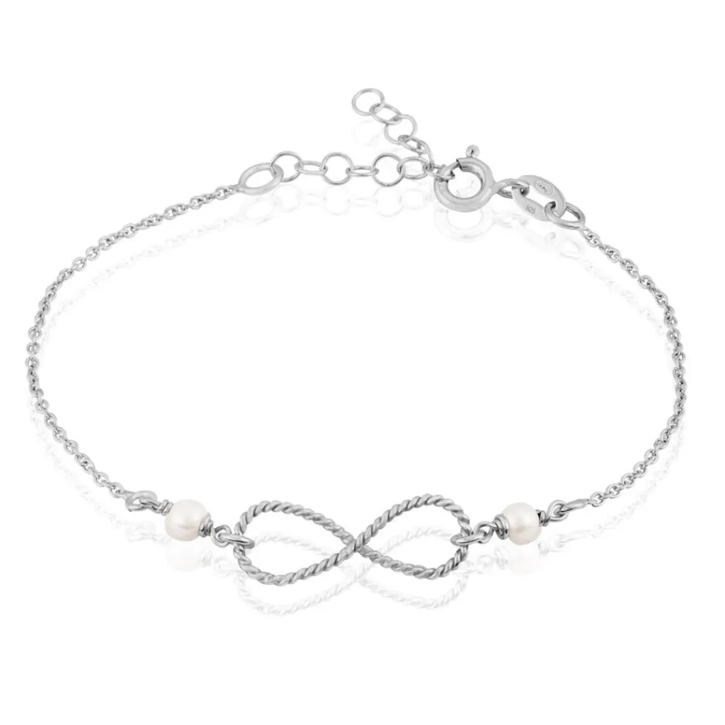 Histoire d'Or Bracelet Aliya Argent Blanc Pierre De Synthese Clearance