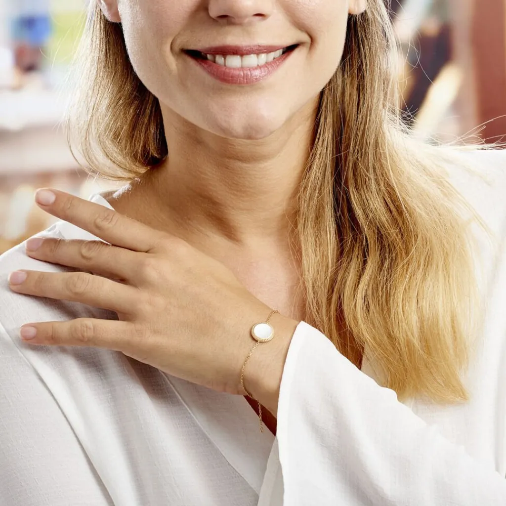 Histoire d'Or Bracelet Alyhana Plaqué Or Jaune Nacre Online