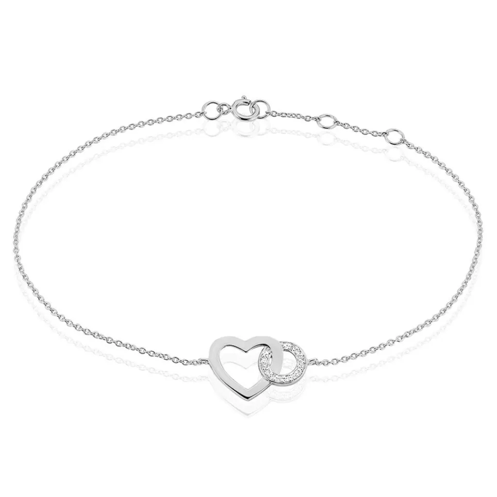 Histoire d'Or Bracelet Alysa Or Blanc Diamant Online