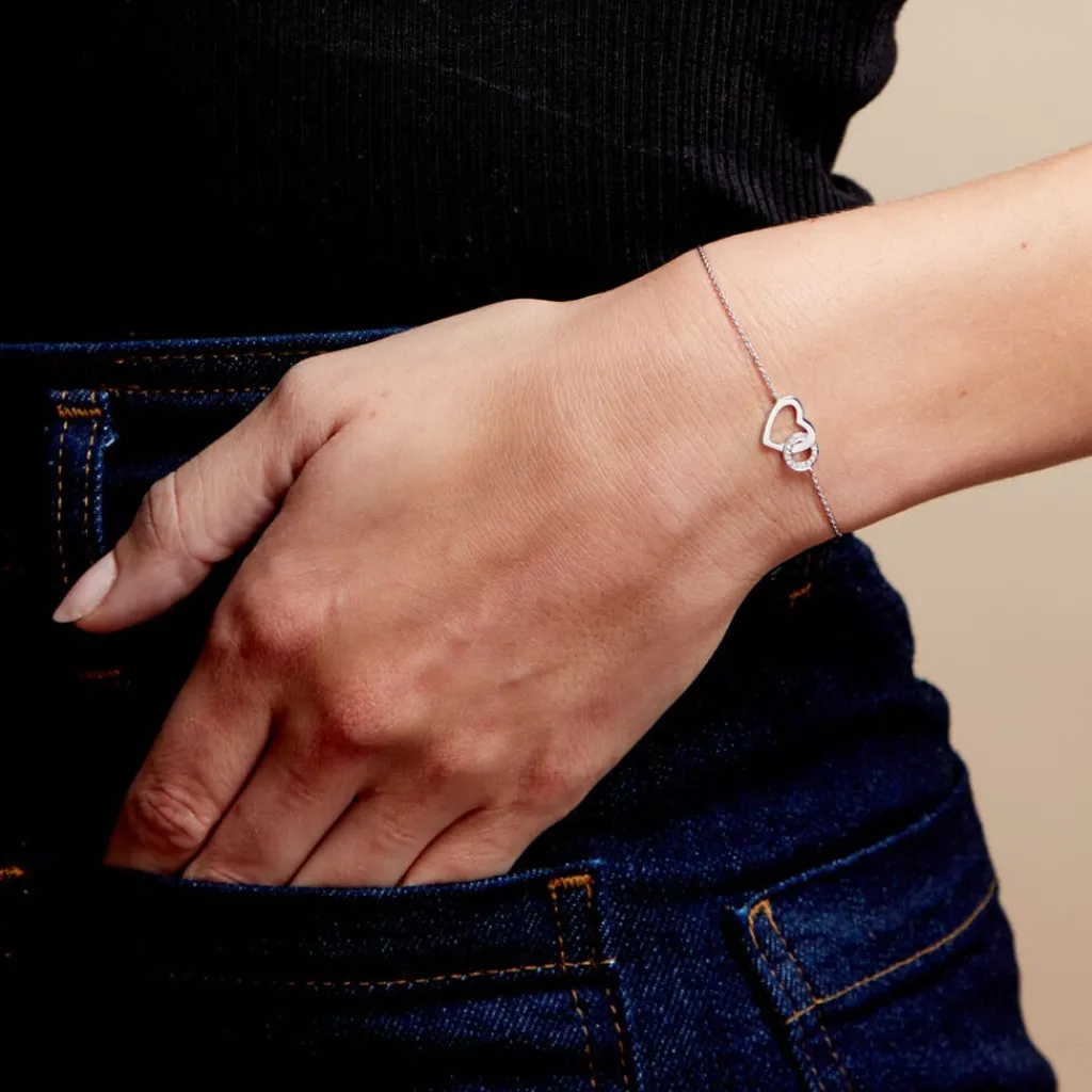 Histoire d'Or Bracelet Alysa Or Blanc Diamant Online