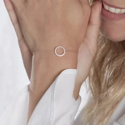 Histoire d'Or Bracelet Alysone Argent Rose Oxyde De Zirconium