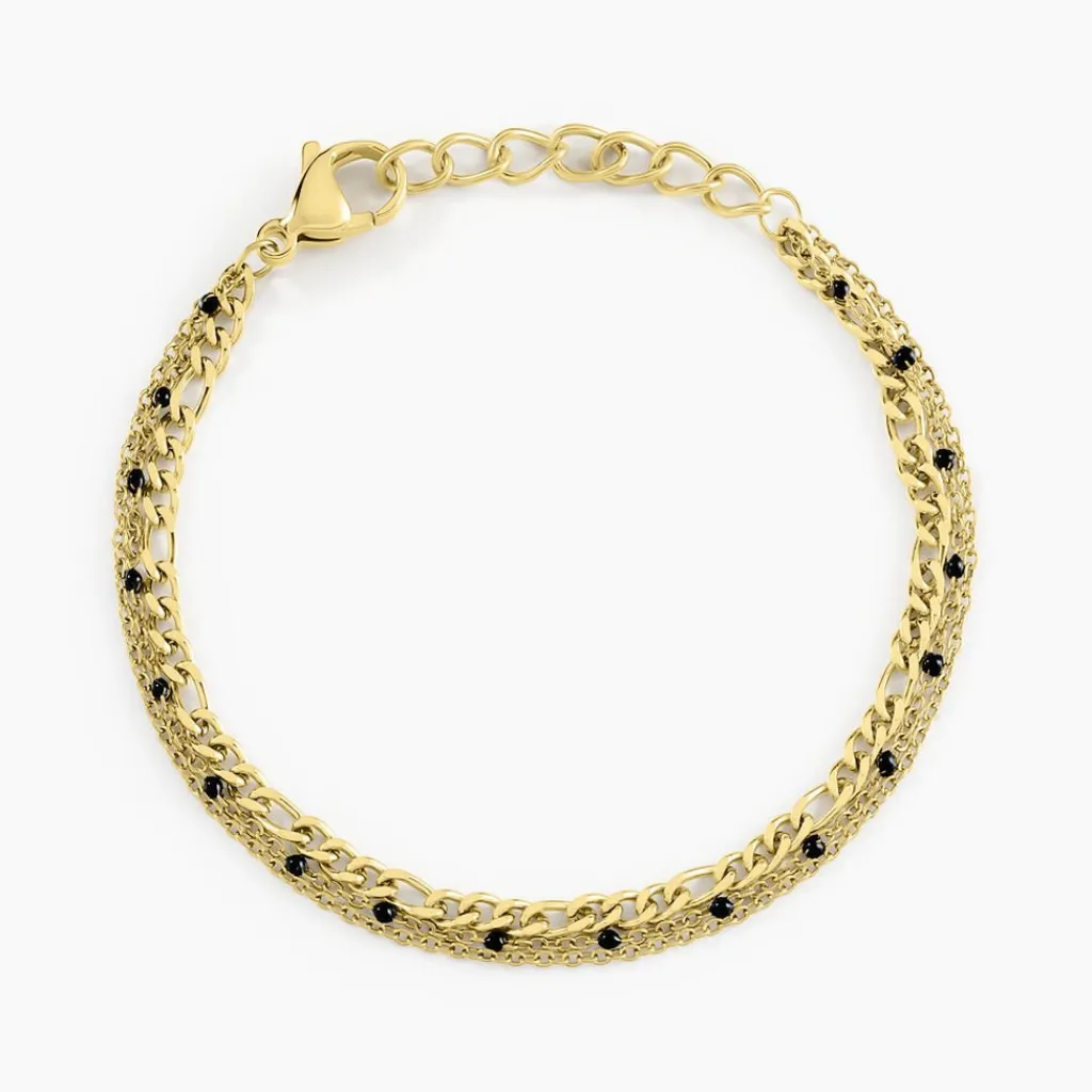 Histoire d'Or Bracelet Amala Acier Doré Clearance