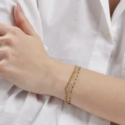 Histoire d'Or Bracelet Amala Acier Doré Clearance