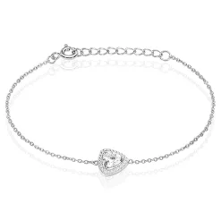 Histoire d'Or Bracelet Amantine Argent Blanc Oxyde De Zirconium Outlet