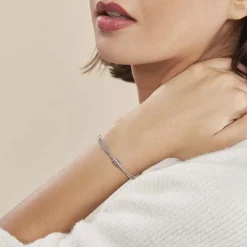 Histoire d'Or Bracelet Amaryllis Argent Blanc Online