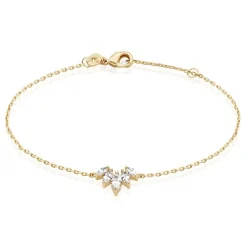 Histoire d'Or Bracelet Amazonia Plaqué Or Jaune Oxyde De Zirconium plaqué or jaune oxyde vert Best