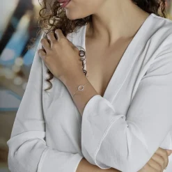 Histoire d'Or Bracelet Ambroisie Argent Blanc Oxyde De Zirconium argent blanc oxyde rose Clearance