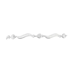 Histoire d'Or Bracelet Amor Argent Blanc Oxyde De Zirconium Best