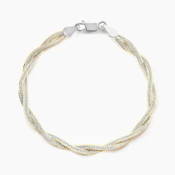 Histoire d'Or Bracelet Anaiz argent bicolore Sale