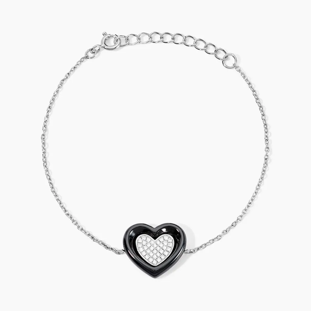 Histoire d'Or Bracelet Ana-paula Argent Blanc Céramique Et Oxyde De Zirconium Online