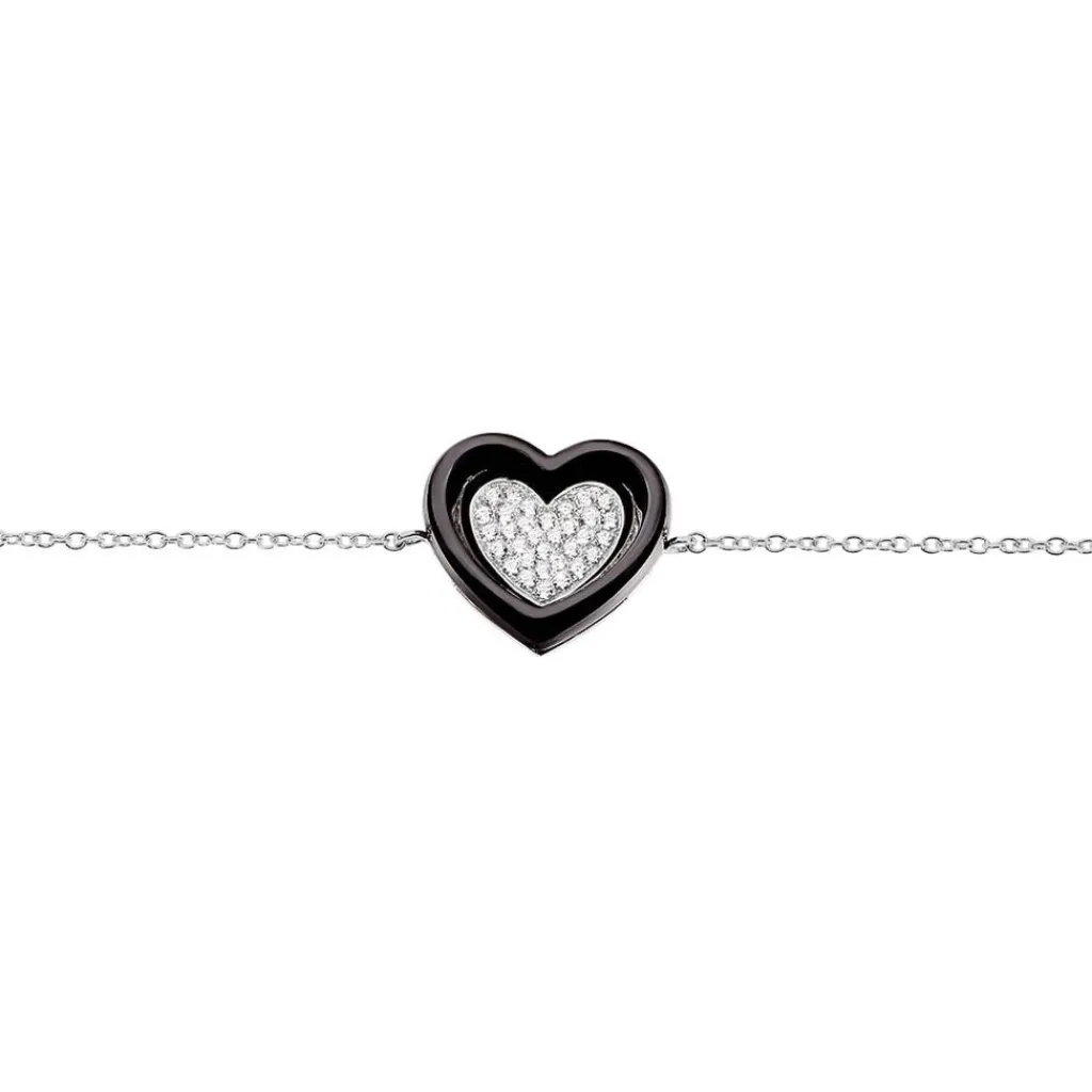 Histoire d'Or Bracelet Ana-paula Argent Blanc Céramique Et Oxyde De Zirconium Online