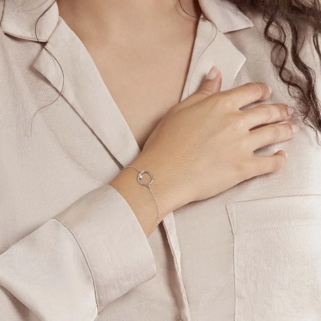 Histoire d'Or Bracelet Anas Argent Blanc Oxyde De Zirconium Discount