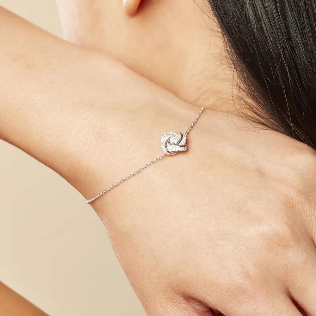 Histoire d'Or Bracelet Anasthase Argent Blanc Oxyde De Zirconium Sale