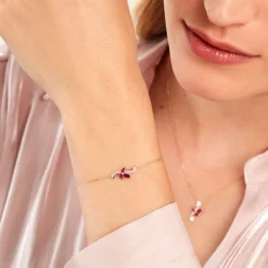 Histoire d'Or Bracelet Angie Diamant or jaune rubis Outlet