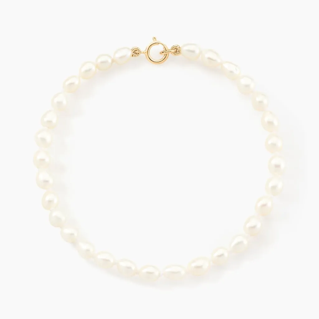 Histoire d'Or Bracelet Anjana Or Jaune Perle De Culture Online