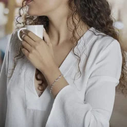 Histoire d'Or Bracelet Anka Argent Blanc Oxyde De Zirconium Sale