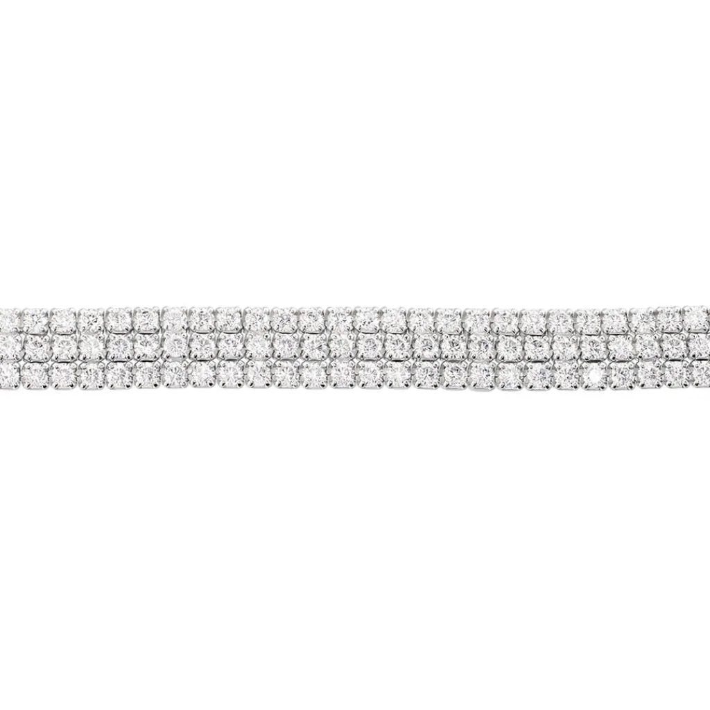 Histoire d'Or Bracelet Anthia Argent Blanc Oxyde De Zirconium