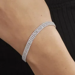 Histoire d'Or Bracelet Anthia Argent Blanc Oxyde De Zirconium