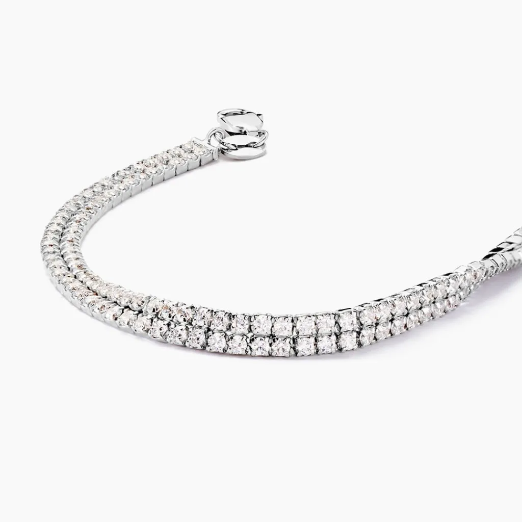 Histoire d'Or Bracelet Anthia Argent Blanc Oxyde De Zirconium