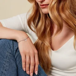 Histoire d'Or Bracelet Antonya Argent Blanc New