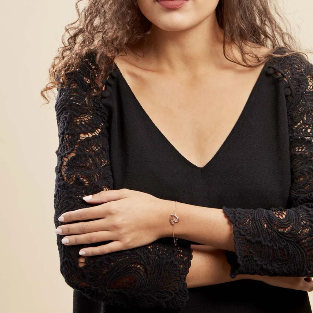 Histoire d'Or Bracelet Argent Bicolore Serapis Oxyde De Zirconium Discount