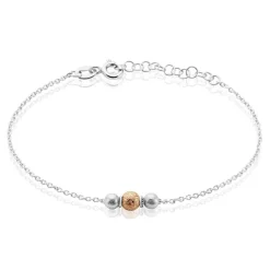 Histoire d'Or Bracelet Argent Bicolore Wilmart
