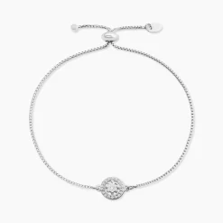 Histoire d'Or Bracelet Argent Blanc Angerona Oxydes De Zirconium New