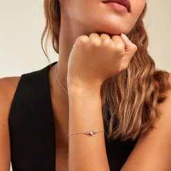 Histoire d'Or Bracelet Argent Blanc Atieno Oxyde De Zirconium argent blanc oxyde rose Hot