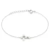 Histoire d'Or Bracelet Argent Blanc Burt Perles De Culture Oxydes De Zirconium Clearance