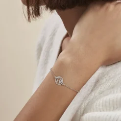 Histoire d'Or Bracelet Argent Blanc Colombina Discount
