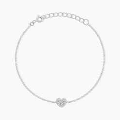 Histoire d'Or Bracelet Argent Blanc Deep In Love Oxyde De Zirconium Outlet