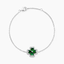 Histoire d'Or Bracelet Argent Blanc Deryn Verre Oxydes De Zirconium New