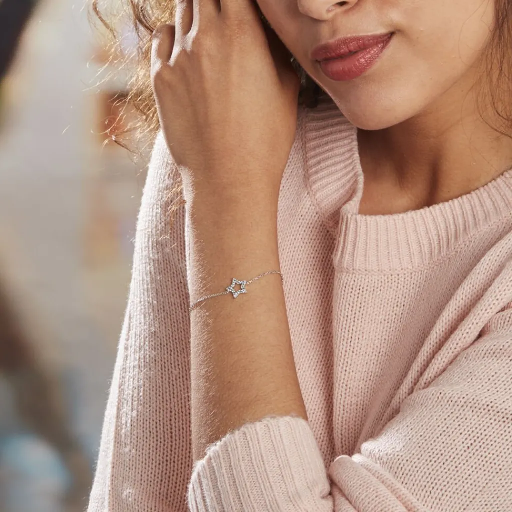 Histoire d'Or Bracelet Argent Blanc Dmitri Oxydes De Zirconium Online