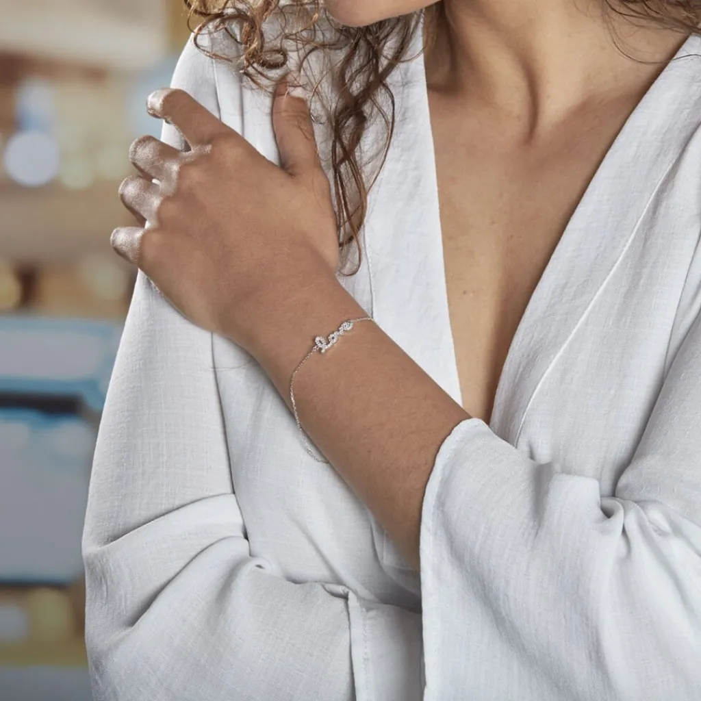 Histoire d'Or Bracelet Argent Blanc Elly Oxyde De Zirconium