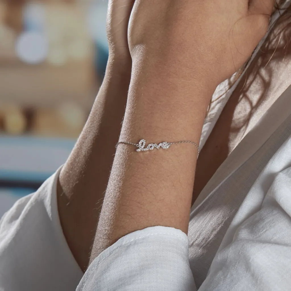 Histoire d'Or Bracelet Argent Blanc Elly Oxyde De Zirconium