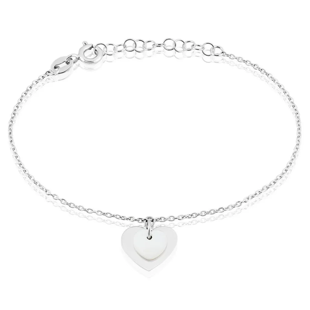 Histoire d'Or Bracelet Argent Blanc Ikaria Nacre