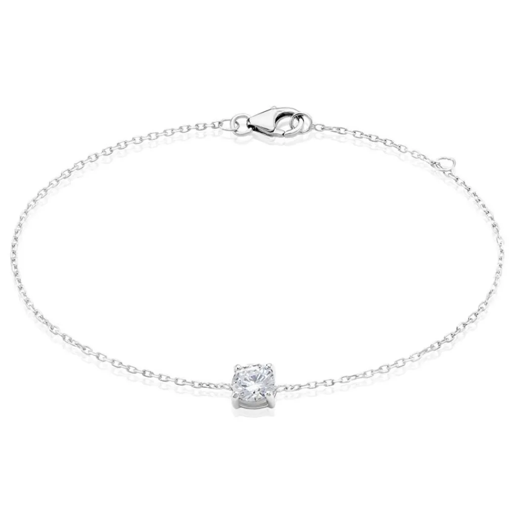 Histoire d'Or Bracelet Argent Blanc Lylwenn Oxyde De Zirconium Hot