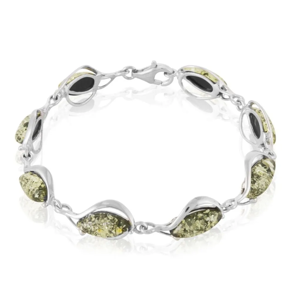 Histoire d'Or Bracelet Argent Blanc Marie-pauline Ambre Hot