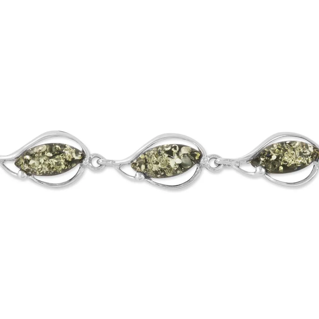 Histoire d'Or Bracelet Argent Blanc Marie-pauline Ambre Hot