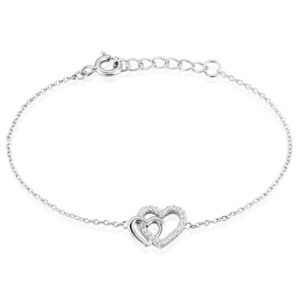Histoire d'Or Bracelet Argent Blanc Marina Oxydes De Zirconium Outlet