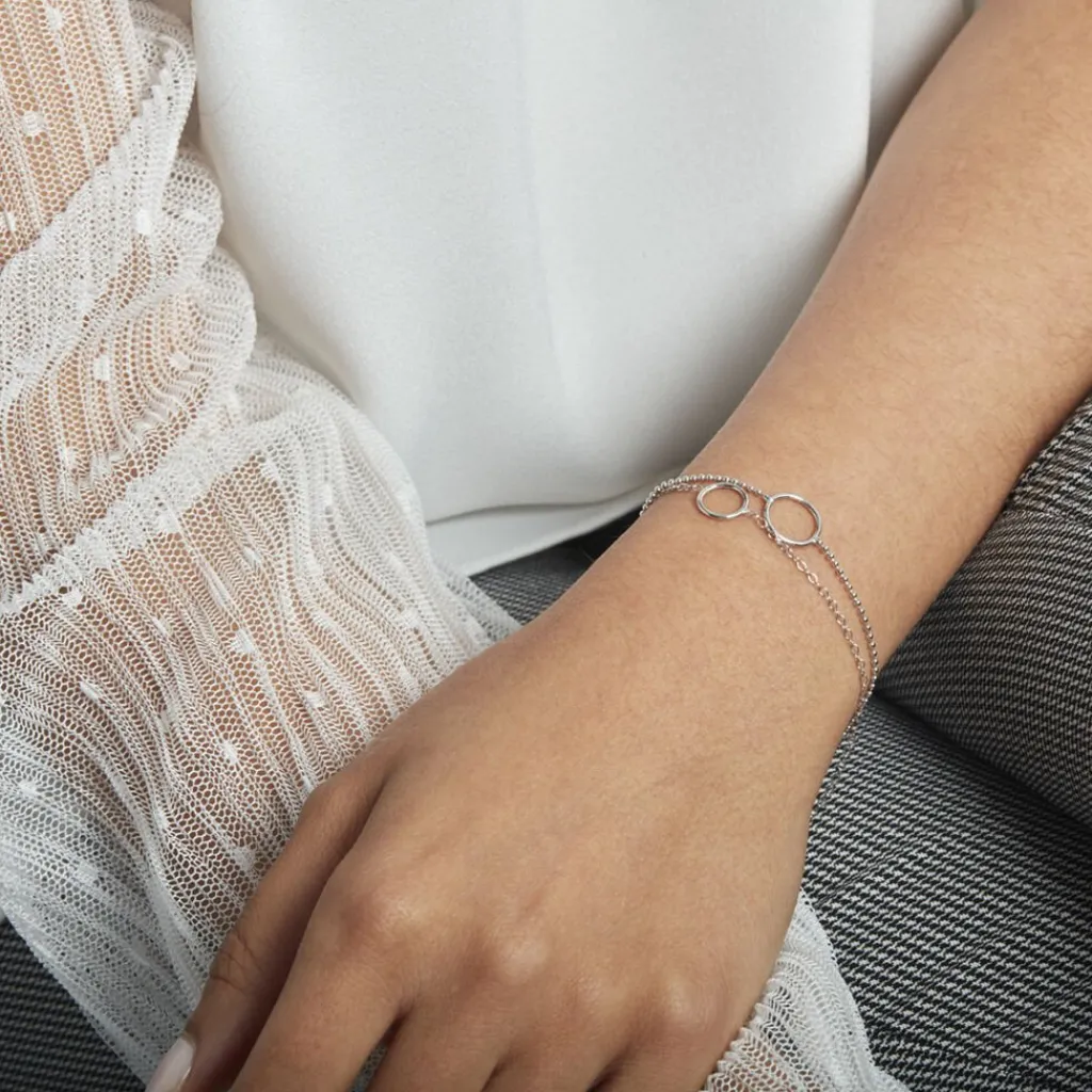 Histoire d'Or Bracelet Argent Blanc Merien Best