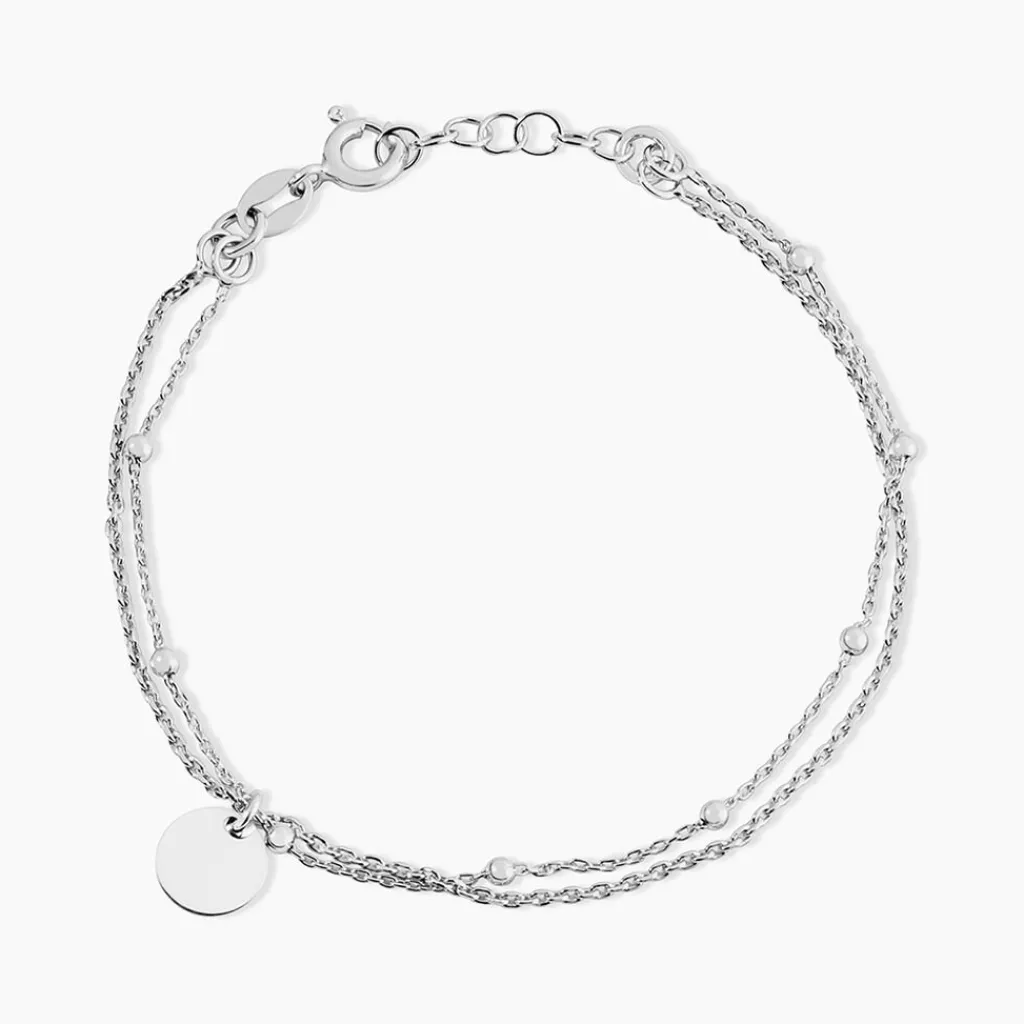 Histoire d'Or Bracelet Argent Blanc Mireio Online