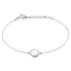Histoire d'Or Bracelet Argent Blanc Paros New