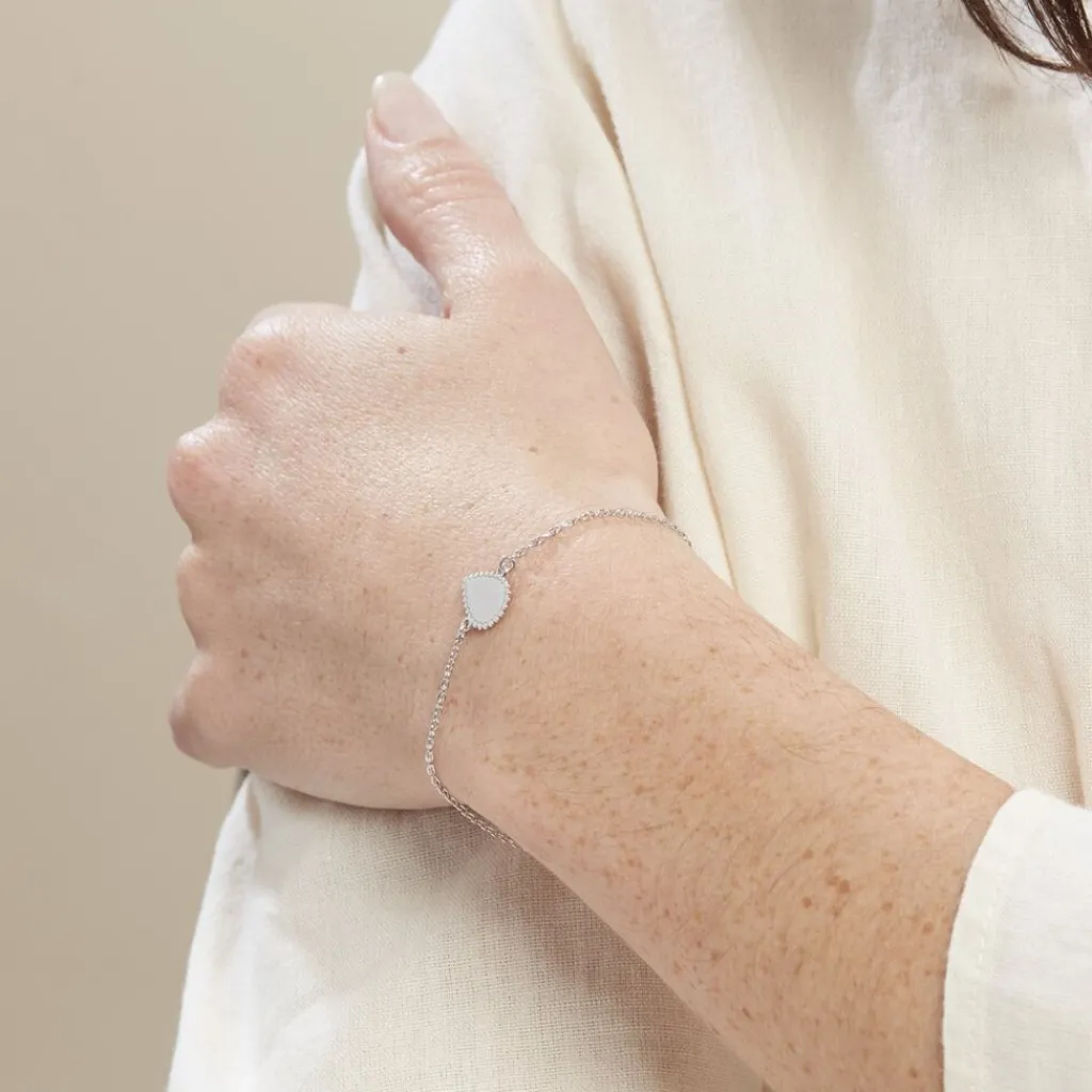Histoire d'Or Bracelet Argent Blanc Paros New