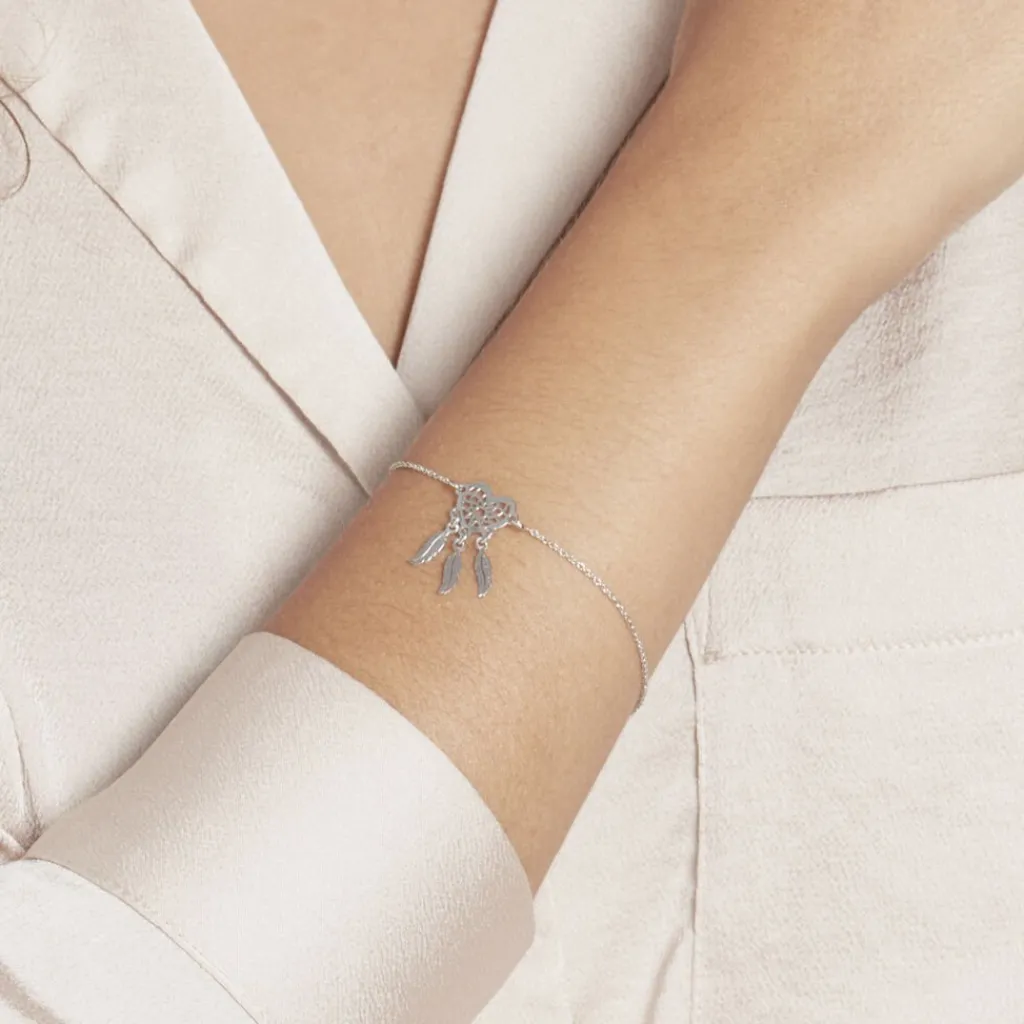 Histoire d'Or Bracelet Argent Blanc Sebastina Outlet